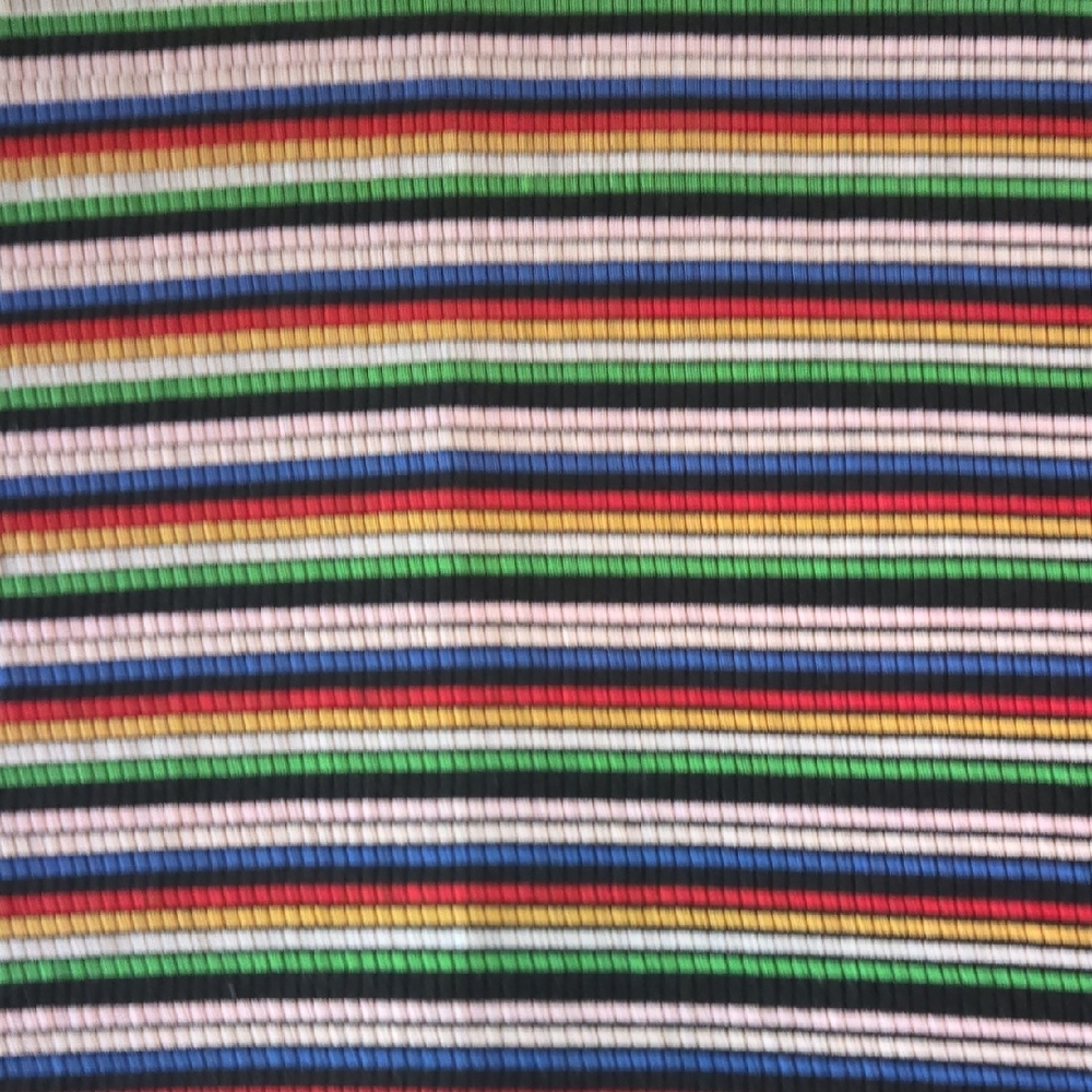 All in Favor Lg A-LINE TANK Dress Stretchy Cool RAINBOW STRIPES 🌈 Pride 🌈 FAB - Picture 5 of 10